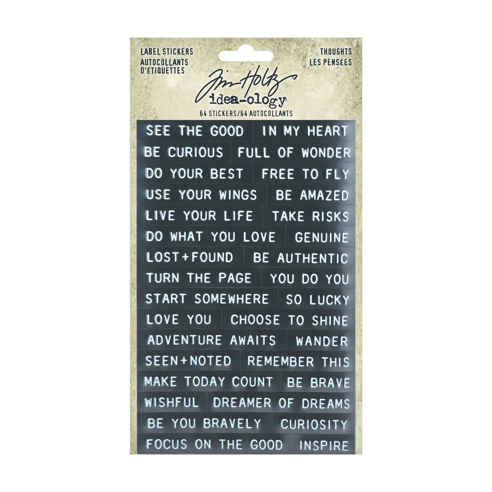 Idea-ology Tim Holtz Label Stickers Thoughts (TH94229)