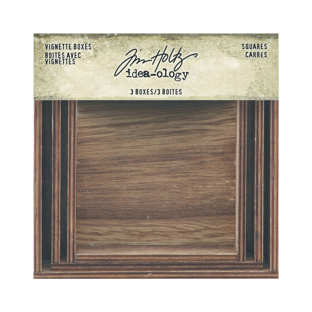Idea-ology Tim Holtz Vignette Boxes Squares (TH94242)