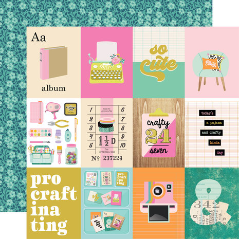 Simple Stories Let's Get Crafty 6x8 Inch Paper Pad (17214)