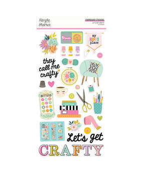Simple Stories Let's Get Crafty Chipboard (17216)