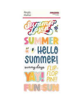 Simple Stories Summer Lovin' Foam Stickers (17321) Simple Stories Summer Lovin' Foam Stickers (17321)