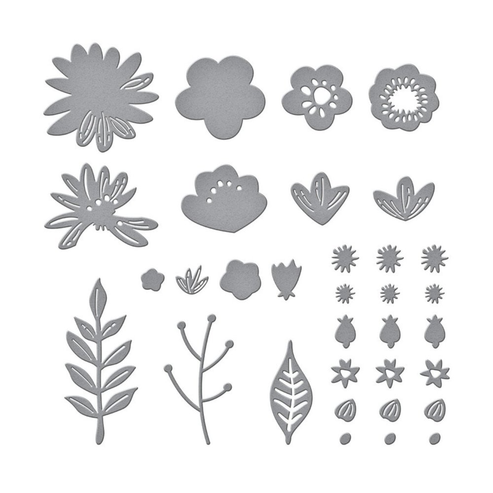 Spellbinders Snijmal Simply Perfect Layered Blooms (S4-1091) Spellbinders Snijmal Simply Perfect Layered Blooms (S4-1091)