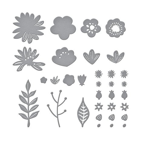 Spellbinders Snijmal Simply Perfect Layered Blooms (S4-1091) Spellbinders Snijmal Simply Perfect Layered Blooms (S4-1091)