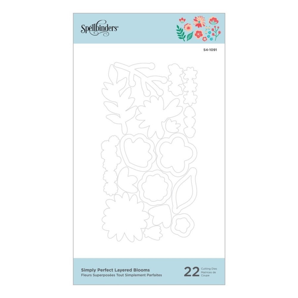 Spellbinders Snijmal Simply Perfect Layered Blooms (S4-1091) Spellbinders Snijmal Simply Perfect Layered Blooms (S4-1091)