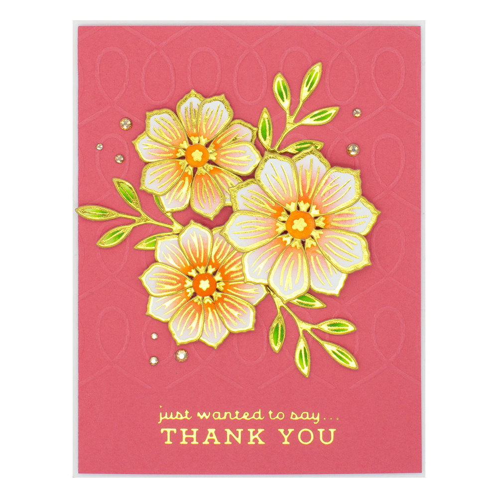 Spellbinders Sentiments for Everyday Glimmer Hot Foil Plate & Die (GLP-305)