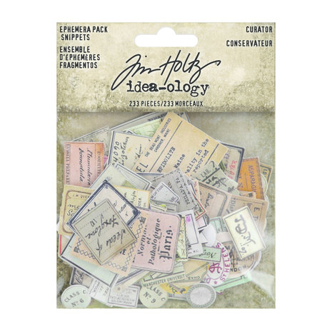 Idea-ology Tim Holtz Curator Snippets Ephemera Pack (TH94152)