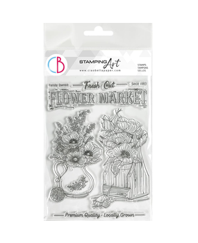 Ciao Bella Papercrafting Flower Market A5 Clear Stamps (PS8048) Ciao Bella Papercrafting Flower Market A5 Clear Stamps (PS8048)
