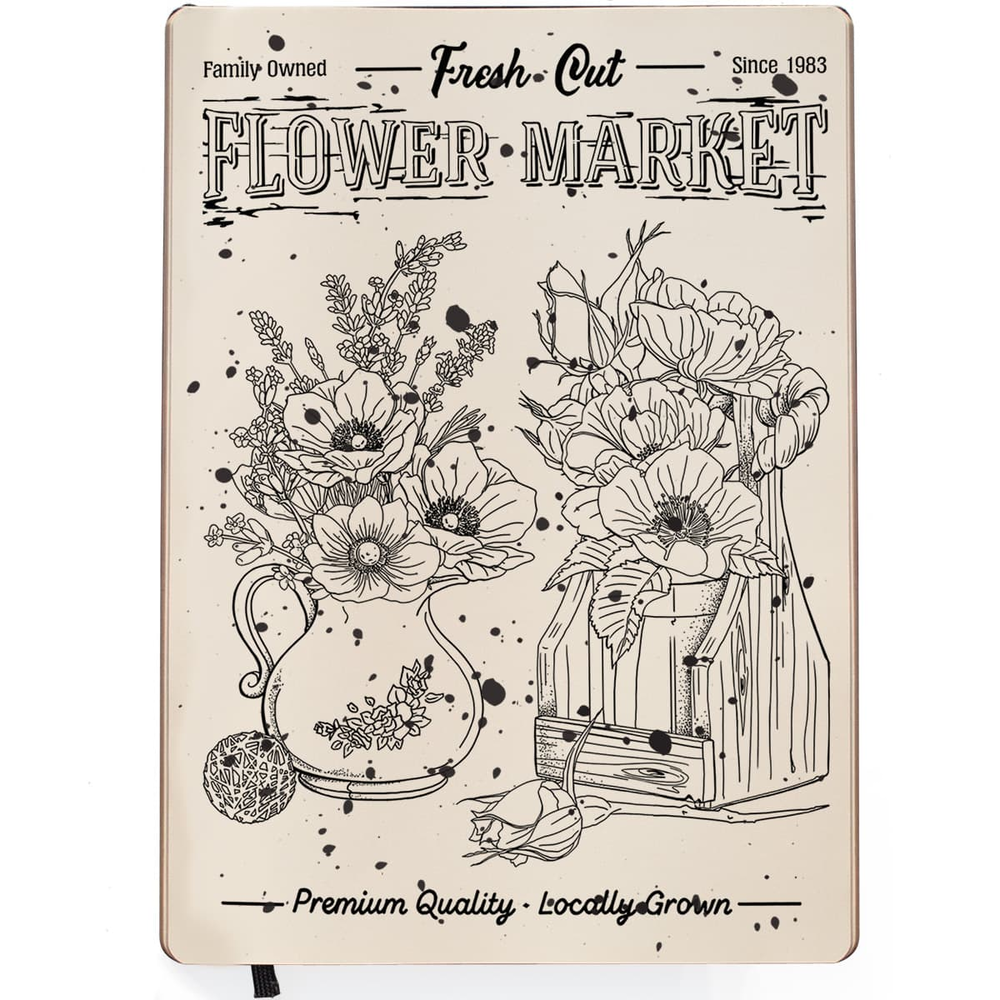 Ciao Bella Papercrafting Flower Market A5 Clear Stamps (PS8048) Ciao Bella Papercrafting Flower Market A5 Clear Stamps (PS8048)