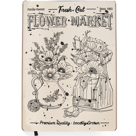 Ciao Bella Papercrafting Flower Market A5 Clear Stamps (PS8048) Ciao Bella Papercrafting Flower Market A5 Clear Stamps (PS8048)