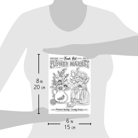 Ciao Bella Papercrafting Flower Market A5 Clear Stamps (PS8048) Ciao Bella Papercrafting Flower Market A5 Clear Stamps (PS8048)