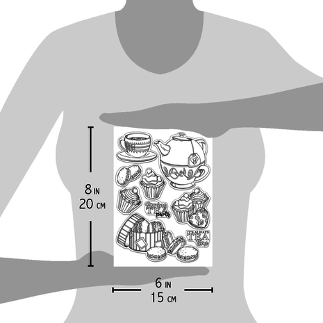 Ciao Bella Papercrafting Spring Tea Party A5 Clear Stamps (PS8049) Ciao Bella Papercrafting Spring Tea Party A5 Clear Stamps (PS8049)