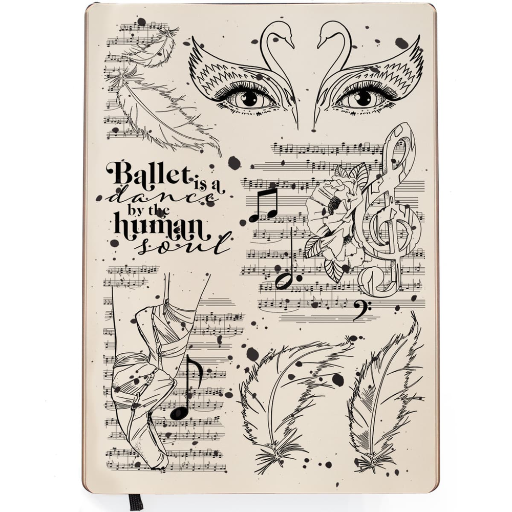 Ciao Bella Papercrafting Black Swan A5 Clear Stamps (PS8050)