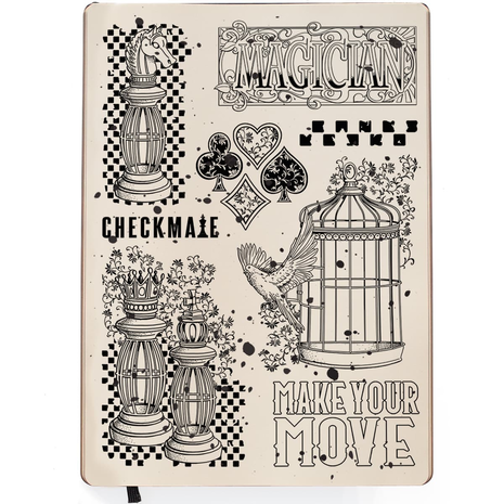 Ciao Bella Papercrafting Make Your Move A5 Clear Stamps (PS8053) Ciao Bella Papercrafting Make Your Move A5 Clear Stamps (PS8053)