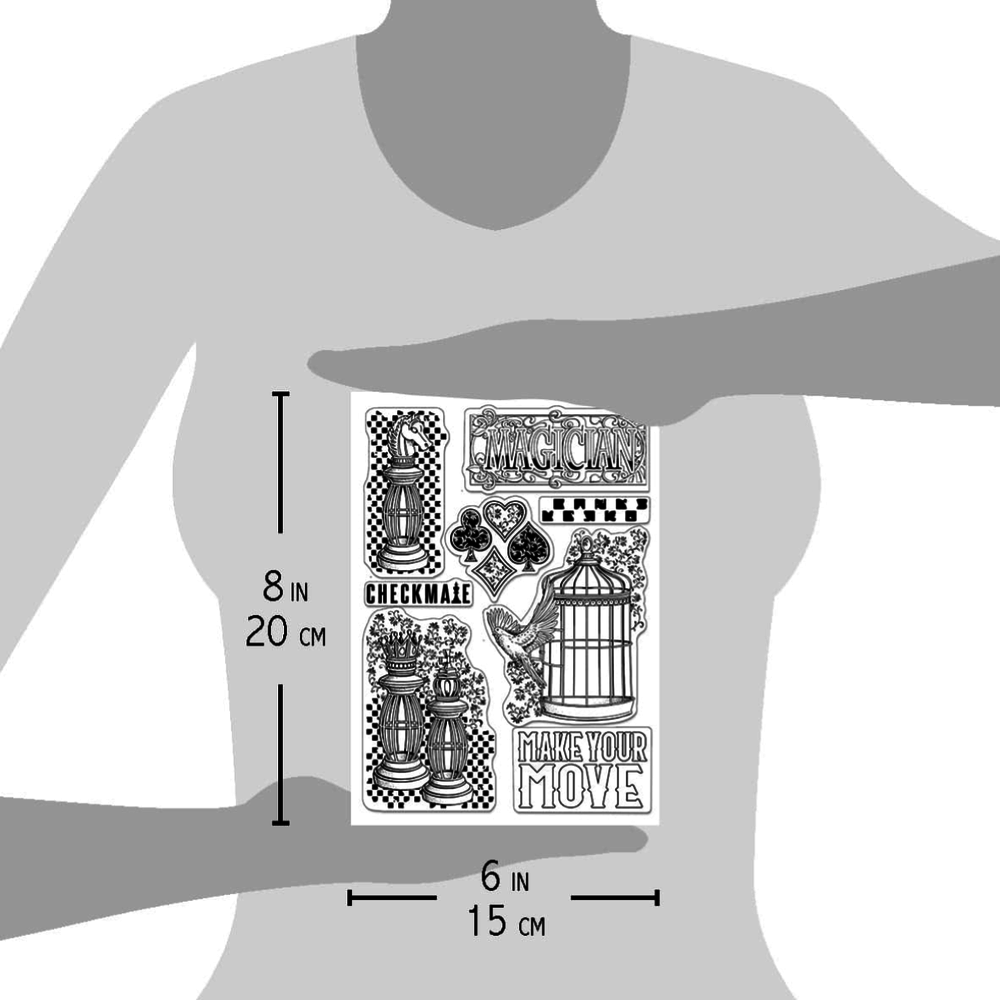 Ciao Bella Papercrafting Make Your Move A5 Clear Stamps (PS8053) Ciao Bella Papercrafting Make Your Move A5 Clear Stamps (PS8053)