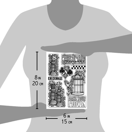 Ciao Bella Papercrafting Make Your Move A5 Clear Stamps (PS8053) Ciao Bella Papercrafting Make Your Move A5 Clear Stamps (PS8053)