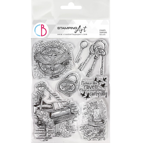 Ciao Bella Papercrafting Gothika A5 Clear Stamps (PS8055) Ciao Bella Papercrafting Gothika A5 Clear Stamps (PS8055)