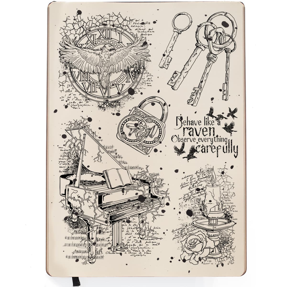 Ciao Bella Papercrafting Gothika A5 Clear Stamps (PS8055) Ciao Bella Papercrafting Gothika A5 Clear Stamps (PS8055)