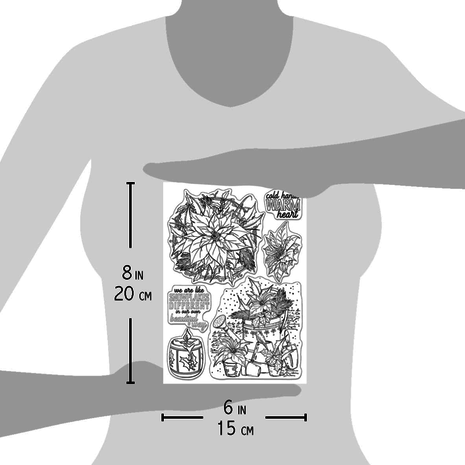 Ciao Bella Papercrafting Poinsettia A5 Clear Stamps (PS8061) Ciao Bella Papercrafting Poinsettia A5 Clear Stamps (PS8061)