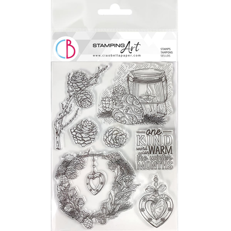 Ciao Bella Papercrafting Warm Heart A5 Clear Stamps (PS8062) Ciao Bella Papercrafting Warm Heart A5 Clear Stamps (PS8062)