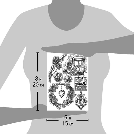 Ciao Bella Papercrafting Warm Heart A5 Clear Stamps (PS8062) Ciao Bella Papercrafting Warm Heart A5 Clear Stamps (PS8062)