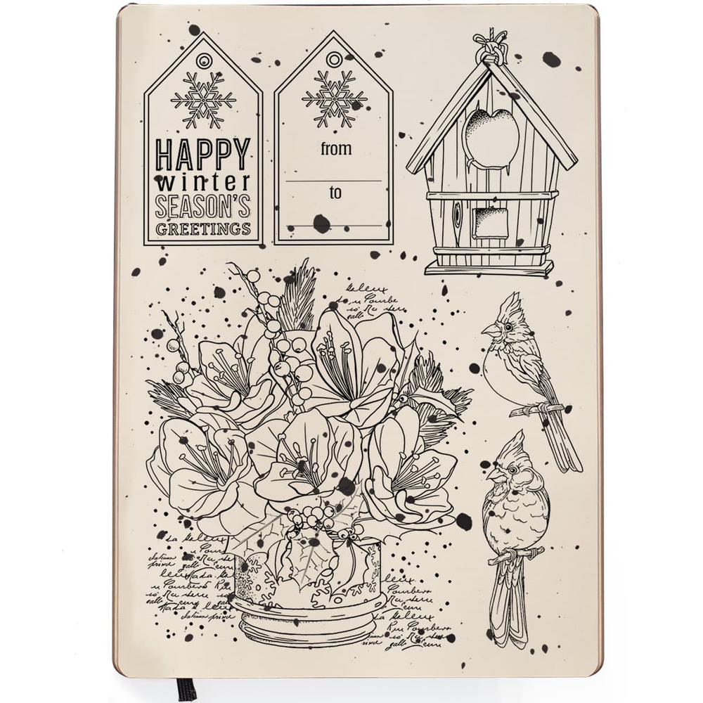 Ciao Bella Papercrafting Happy Winter Season A5 Clear Stamps (PS8064) Ciao Bella Papercrafting Happy Winter Season A5 Clear Stamps (PS8064)