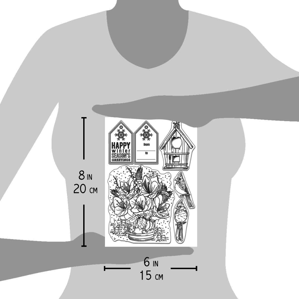 Ciao Bella Papercrafting Happy Winter Season A5 Clear Stamps (PS8064) Ciao Bella Papercrafting Happy Winter Season A5 Clear Stamps (PS8064)