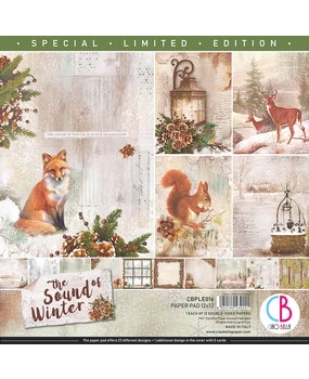 Ciao Bella Papercrafting The Sound of Winter 12x12 Inch Paper Pad (CBLE016) Ciao Bella Papercrafting The Sound of Winter 12x12 Inch Paper Pad (CBLE016)