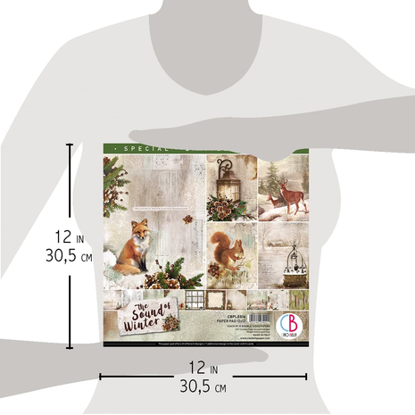 Ciao Bella Papercrafting The Sound of Winter 12x12 Inch Paper Pad (CBLE016) Ciao Bella Papercrafting The Sound of Winter 12x12 Inch Paper Pad (CBLE016)