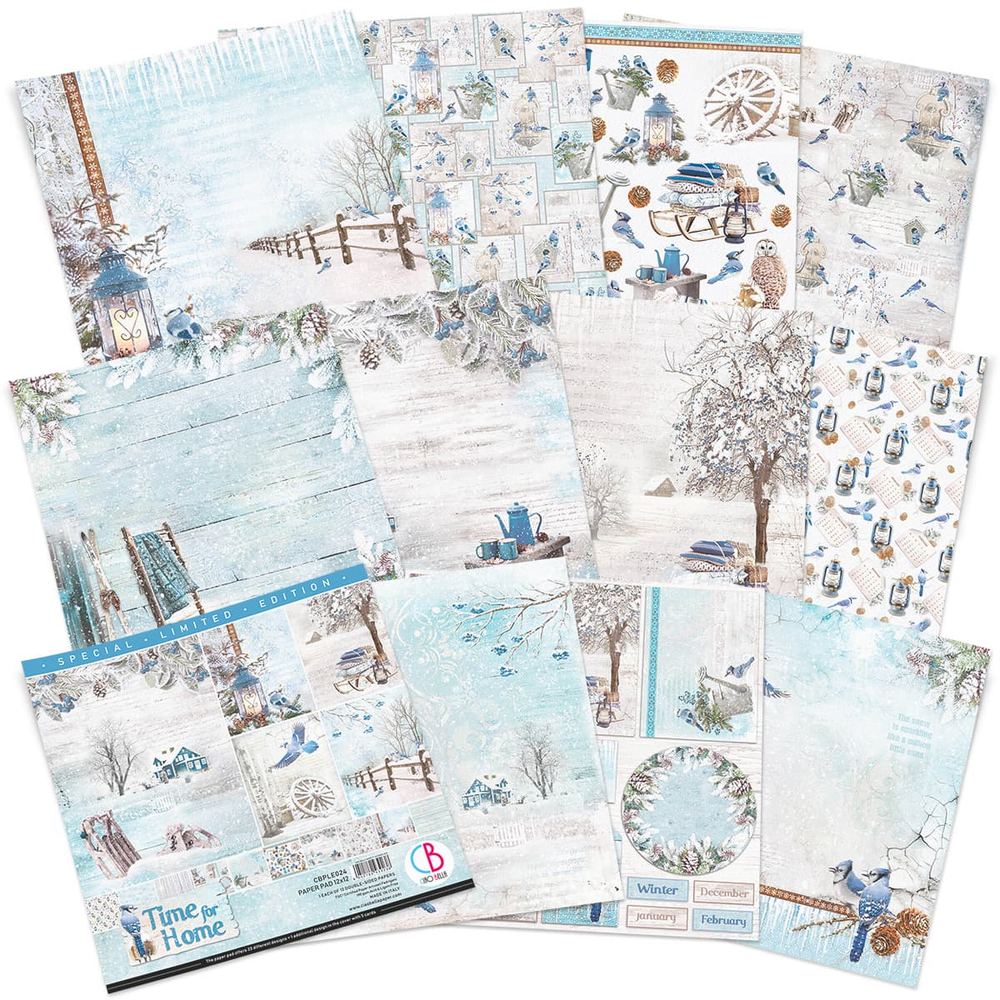 Ciao Bella Papercrafting Time for Home 12x12 Inch Paper Pad (CBLE024) Ciao Bella Papercrafting Time for Home 12x12 Inch Paper Pad (CBLE024)