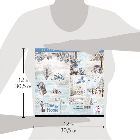 Ciao Bella Papercrafting Time for Home 12x12 Inch Paper Pad (CBLE024) Ciao Bella Papercrafting Time for Home 12x12 Inch Paper Pad (CBLE024)