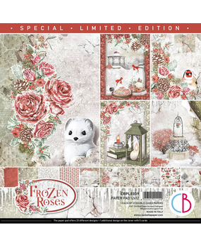 Ciao Bella Papercrafting Frozen Roses 12x12 Inch Paper Pad (CBLE039) Ciao Bella Papercrafting Frozen Roses 12x12 Inch Paper Pad (CBLE039)