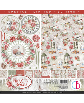 Ciao Bella Papercrafting Frozen Roses 12x12 Inch Patterns Pad (CBTLE039) Ciao Bella Papercrafting Frozen Roses 12x12 Inch Patterns Pad (CBTLE039)