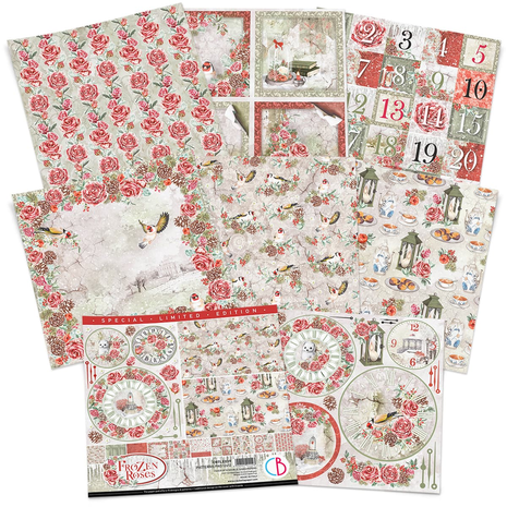 Ciao Bella Papercrafting Frozen Roses 12x12 Inch Patterns Pad (CBTLE039) Ciao Bella Papercrafting Frozen Roses 12x12 Inch Patterns Pad (CBTLE039)