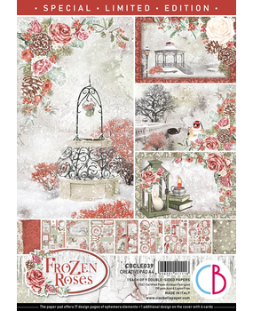 Ciao Bella Papercrafting Frozen Roses A4 Creative Pad (CBCLE039) Ciao Bella Papercrafting Frozen Roses A4 Creative Pad (CBCLE039)