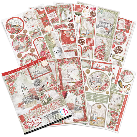 Ciao Bella Papercrafting Frozen Roses A4 Creative Pad (CBCLE039) Ciao Bella Papercrafting Frozen Roses A4 Creative Pad (CBCLE039)
