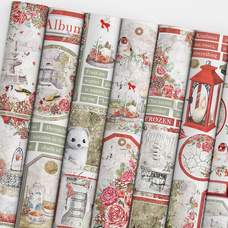 Ciao Bella Papercrafting Frozen Roses A4 Creative Pad (CBCLE039) Ciao Bella Papercrafting Frozen Roses A4 Creative Pad (CBCLE039)