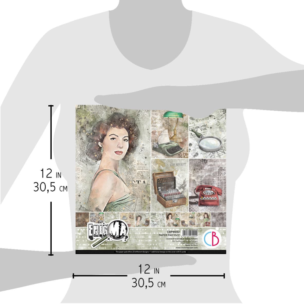 Ciao Bella Papercrafting Enigma 12x12 Inch Paper Pad (CBPM052)