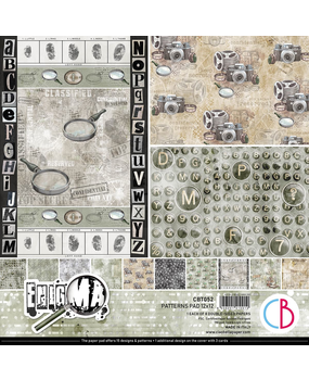 Ciao Bella Papercrafting Enigma 12x12 Inch Patterns Pad (CBT052) Ciao Bella Papercrafting Enigma 12x12 Inch Patterns Pad (CBT052)