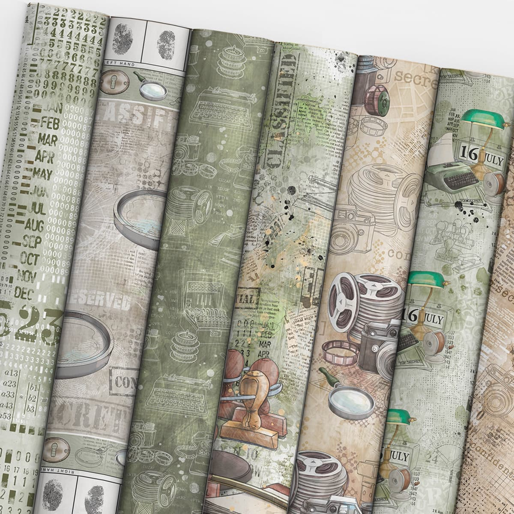 Ciao Bella Papercrafting Enigma 12x12 Inch Patterns Pad (CBT052) Ciao Bella Papercrafting Enigma 12x12 Inch Patterns Pad (CBT052)