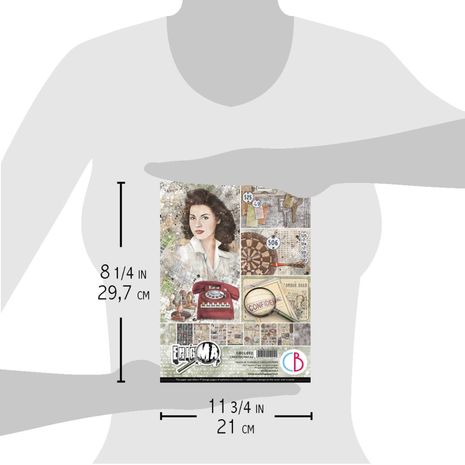 Ciao Bella Papercrafting Enigma A4 Creative Pad (CBCL052) Ciao Bella Papercrafting Enigma A4 Creative Pad (CBCL052)