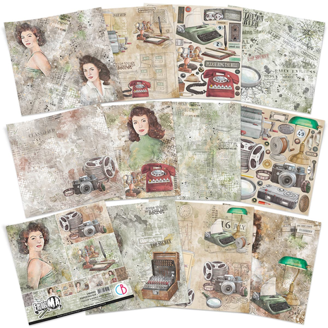 Ciao Bella Papercrafting Enigma 8x8 Inch Paper Pad (CBH052) Ciao Bella Papercrafting Enigma 8x8 Inch Paper Pad (CBH052)