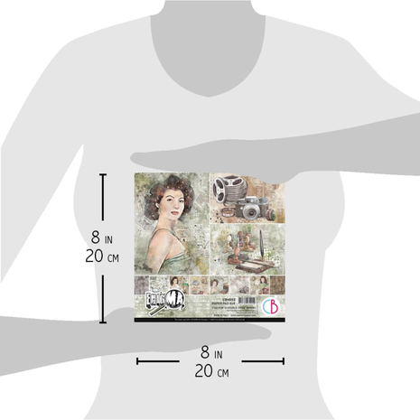 Ciao Bella Papercrafting Enigma 8x8 Inch Paper Pad (CBH052) Ciao Bella Papercrafting Enigma 8x8 Inch Paper Pad (CBH052)