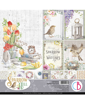 Ciao Bella Papercrafting Sparrow Hill 12x12 Inch Paper Pad (CBPM053) Ciao Bella Papercrafting Sparrow Hill 12x12 Inch Paper Pad (CBPM053)