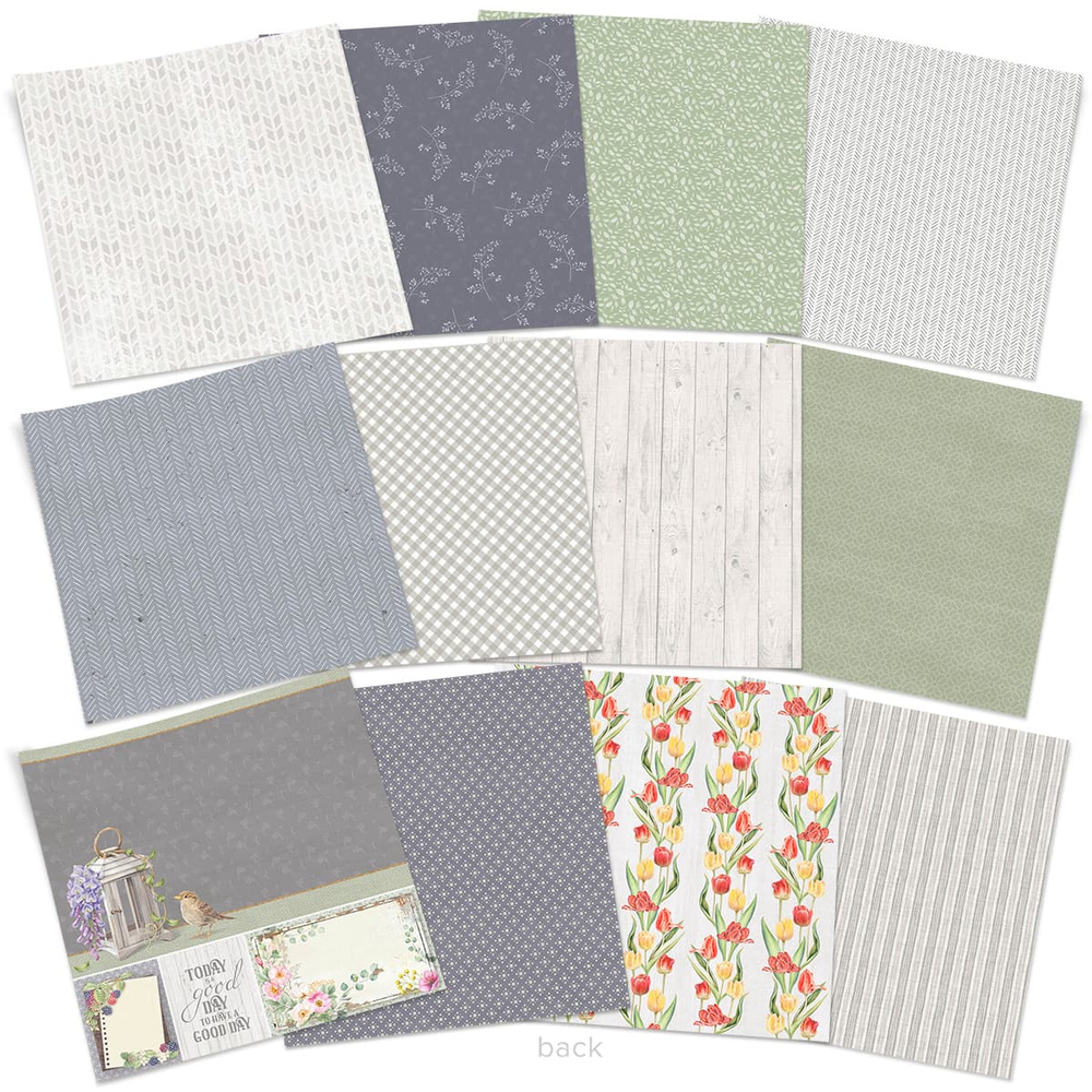 Ciao Bella Papercrafting Sparrow Hill 8x8 Inch Paper Pad (CBH053)