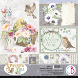 Ciao Bella Papercrafting Sparrow Hill 8x8 Inch Paper Pad (CBH053)