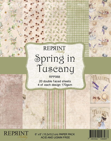 Reprint Spring in Tuscany 6x6 Inch Paper Pack (RPP068) Reprint Spring in Tuscany 6x6 Inch Paper Pack (RPP068)