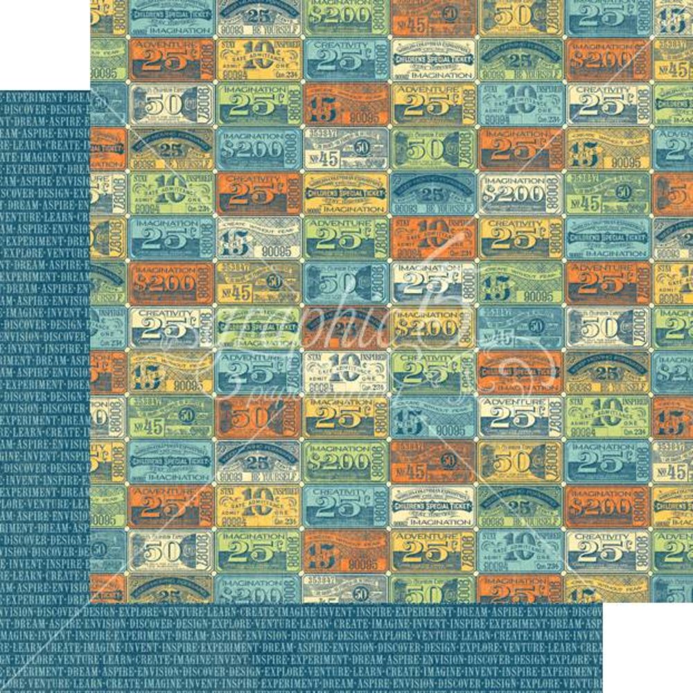 Graphic 45 World's Fair 12x12 Inch Paper Pad (4501177) Graphic 45 World's Fair 12x12 Inch Paper Pad (4501177)