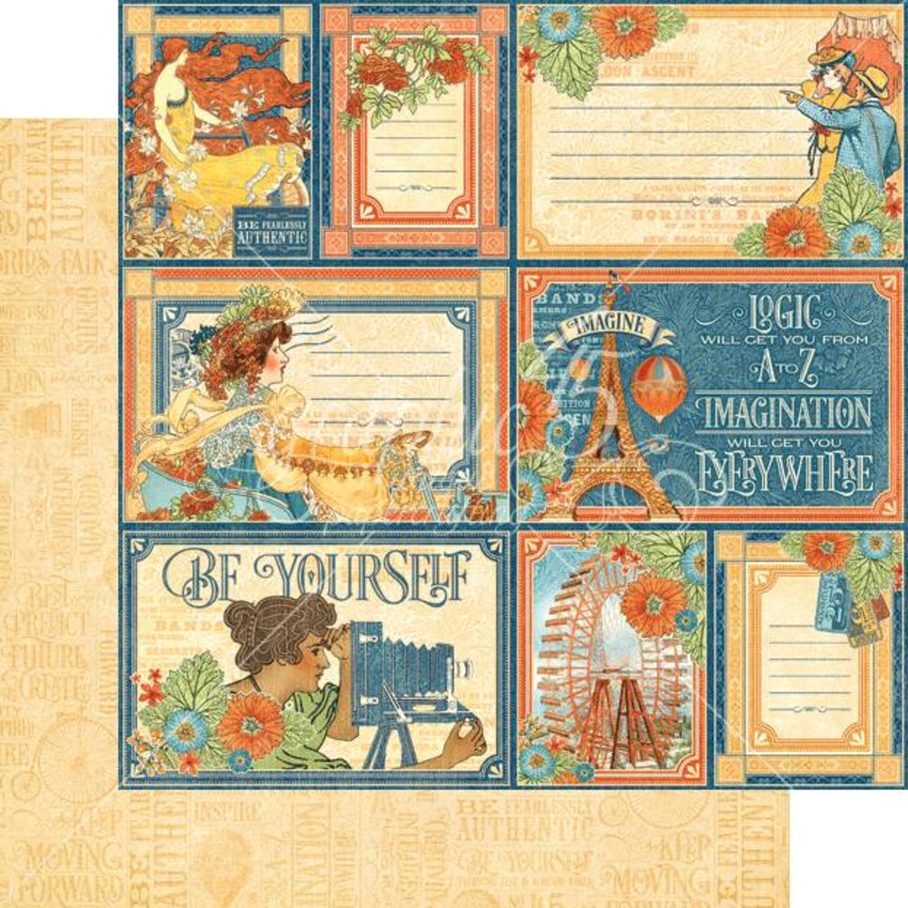 Graphic 45 World's Fair 12x12 Inch Paper Pad (4501177) Graphic 45 World's Fair 12x12 Inch Paper Pad (4501177)