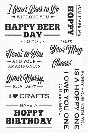 My Favorite Things Here's to You Clear Stamps (CS-663)