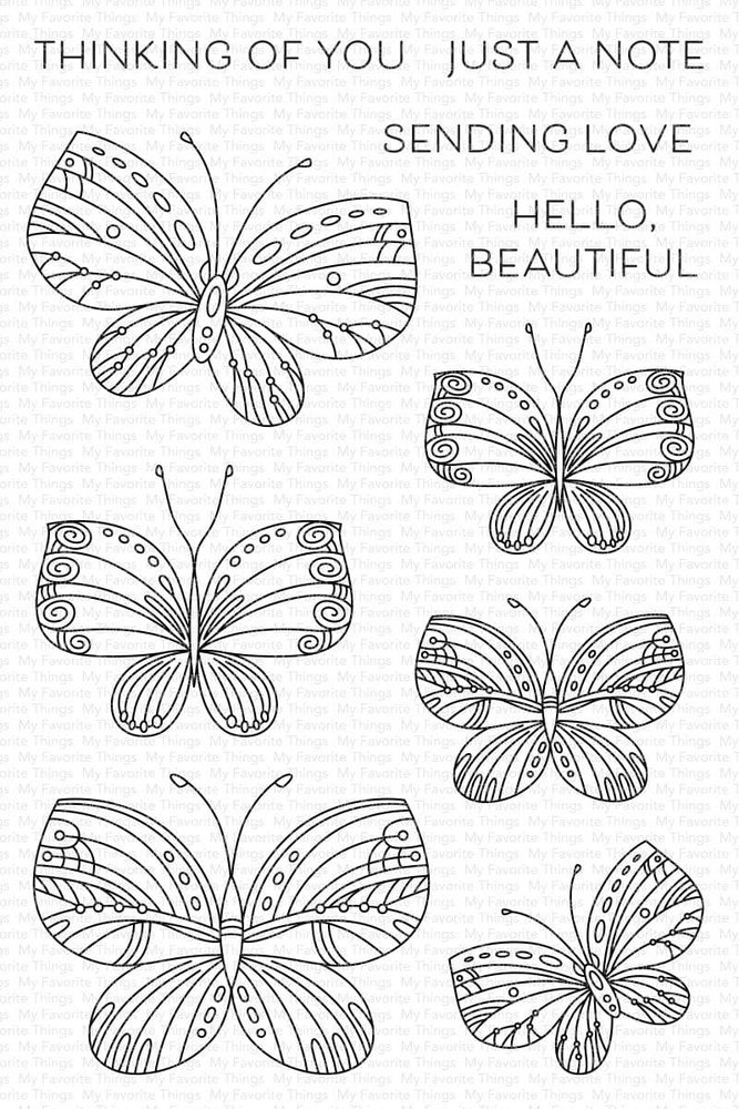 My Favorite Things Winged Wonders Clear Stamps (CS-665) My Favorite Things Winged Wonders Clear Stamps (CS-665)